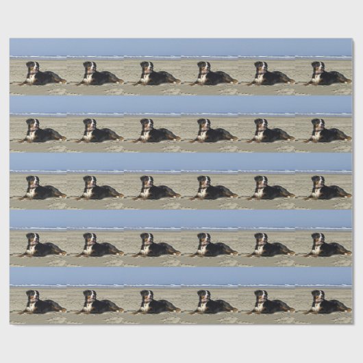 Bernese Mountain Dog Geschenkpapier (Flach)