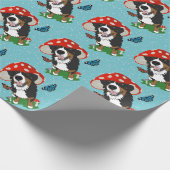 Bernese Mountain Dog Geschenkpapier (Ecke)