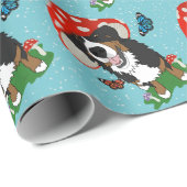 Bernese Mountain Dog Geschenkpapier (Rolleneckpunkt)