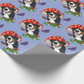 Bernese Mountain Dog Geschenkpapier (Ecke)