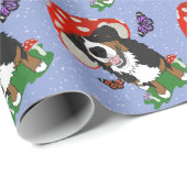 Bernese Mountain Dog Geschenkpapier (Rolleneckpunkt)