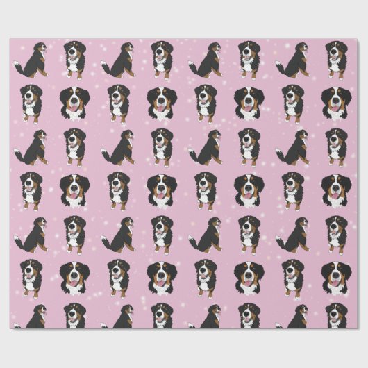 Bernese Mountain Dog Geschenkpapier (Flach)