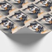 Bernese Mountain Dog Geschenkpapier (Ecke)