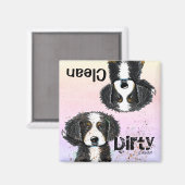 Bernese Mountain Dog Geschirrspüler Magnet (Vorderseite/Rückseite)