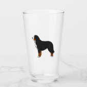 Bernese Mountain Dog Glas (Vorderseite)