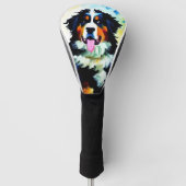 Bernese Mountain Dog Golf Head Cover Headcover (Vorderseite)