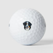 Bernese Mountain Dog Golfball (Vorderseite)