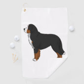 Bernese Mountain Dog Golfhandtuch (Insitu)