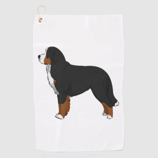 Bernese Mountain Dog Golfhandtuch (Vorderseite)