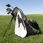 Bernese Mountain Dog Golfhandtuch (Gras)