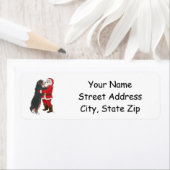 Bernese Mountain Dog Gruß Santa (Insitu)