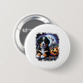 Bernese Mountain Dog Halloween Button (Vorne & Hinten)