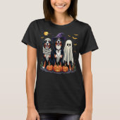 Bernese Mountain Dog Halloween Costume Mummy Witch T-Shirt (Vorderseite)