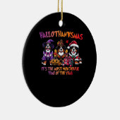 Bernese Mountain Dog Halloween Erntedank Christ Keramik Ornament (Rechts)