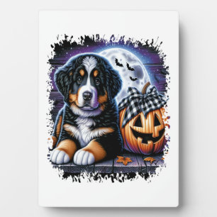 Bernese Mountain Dog Halloween Fotoplatte