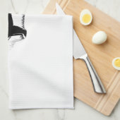 Bernese Mountain Dog � Halloween Moon Silhouette O Geschirrtuch (Viertel Falte)