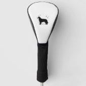 Bernese Mountain Dog - Halloween Moon Silhouette O Golf Headcover (Vorderseite)
