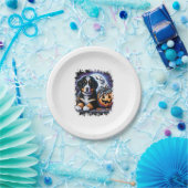 Bernese Mountain Dog Halloween Pappteller (Party)