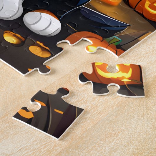 Bernese Mountain Dog Halloween Puzzle (Seite)