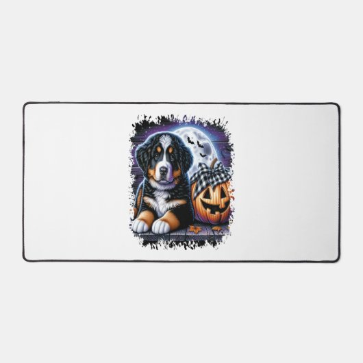 Bernese Mountain Dog Halloween Schreibtischunterlage (Vorderseite)