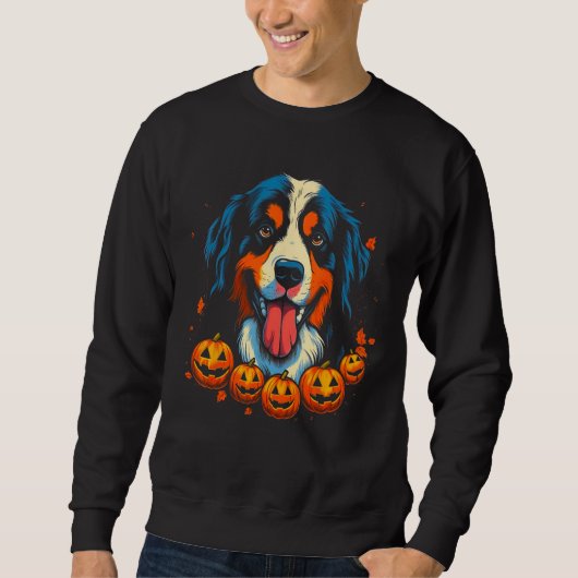 Bernese Mountain Dog Halloween Sweatshirt (Vorderseite)