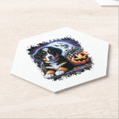 Bernese Mountain Dog Halloween Untersetzer (angewinkelt)