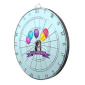 Bernese Mountain Dog Happy Birthday Dartscheibe (Vorderseite rechts)