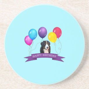 Bernese Mountain Dog Happy Birthday Getränkeuntersetzer