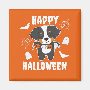 Bernese Mountain Dog Happy Halloween Dog Kostüm Magnet