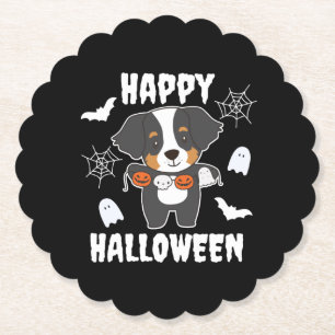 Bernese Mountain Dog Happy Halloween Dog Kostüm Untersetzer