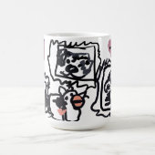 Bernese Mountain Dog hearts Kaffeetasse (Mittel)