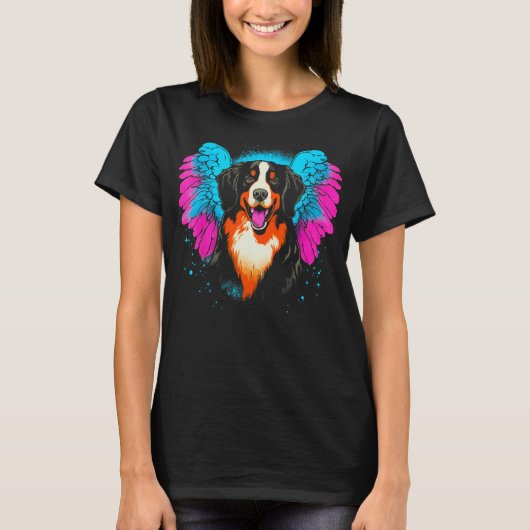 Bernese Mountain Dog Heaven T-Shirt (Vorderseite)