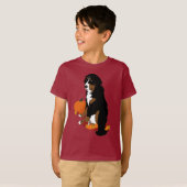 Bernese Mountain Dog Herbst T-Shirt (Vorne ganz)