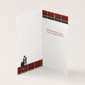 Bernese Mountain Dog Holiday Karierte Weihnachtska (Innenseite)