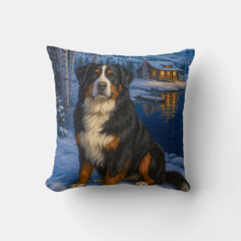 Bernese Mountain Dog Holiday  Kissen