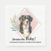 Bernese Mountain Dog I Do Too Napkins Serviette (Vorderseite)