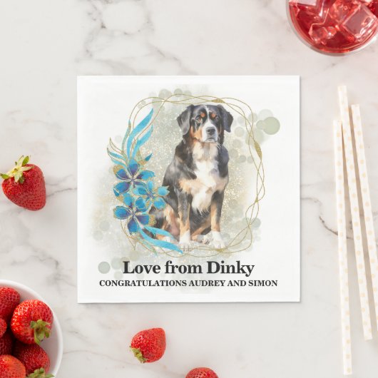 Bernese Mountain Dog I Do Too Napkins Serviette (Beispiel)