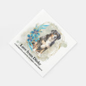 Bernese Mountain Dog I Do Too Napkins Serviette (Ecke)