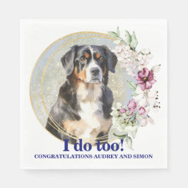 Bernese Mountain Dog I Do Too Napkins Serviette