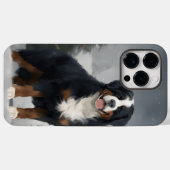 Bernese Mountain Dog im Schnee Weihnachten Case-Mate iPhone Hülle (Rückseite (Horizontal))