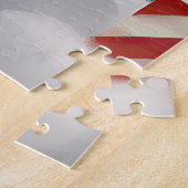 Bernese Mountain Dog im Schnee Weihnachten Puzzle (Seite)