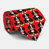 Bernese Mountain Dog in Bow Tie Krawatte (Gerollt)