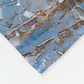 Bernese Mountain Dog in Sledge Weihnachten Fleecedecke (Ecke)