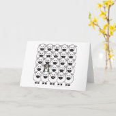 Bernese Mountain Dog in the Sheep Karte (Gelbe Blume)