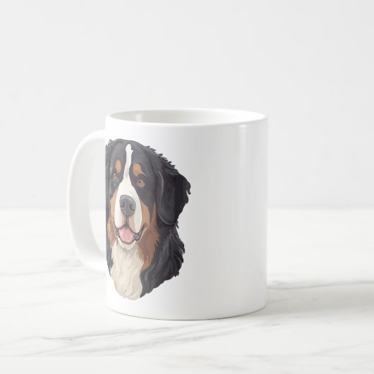 Bernese Mountain Dog Kaffeetasse (Vorderseite Links)