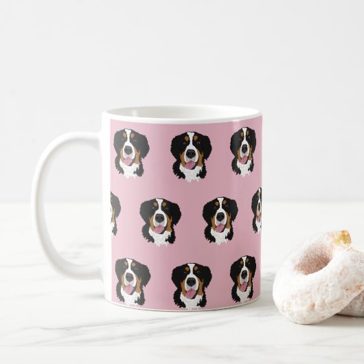 Bernese Mountain Dog Kaffeetasse (Mit Donut)