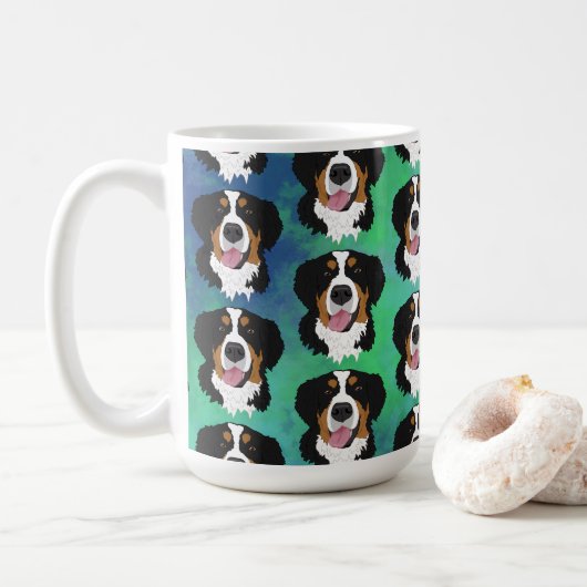 Bernese Mountain Dog Kaffeetasse (Mit Donut)