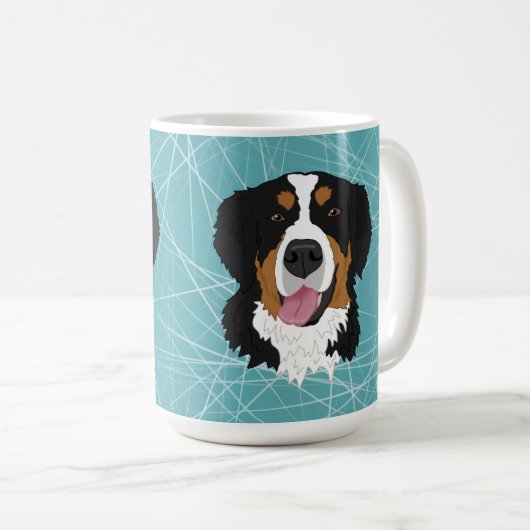 Bernese Mountain Dog Kaffeetasse (VorderseiteRechts)