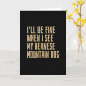 Bernese Mountain Dog Karte (Gelbe Blume)