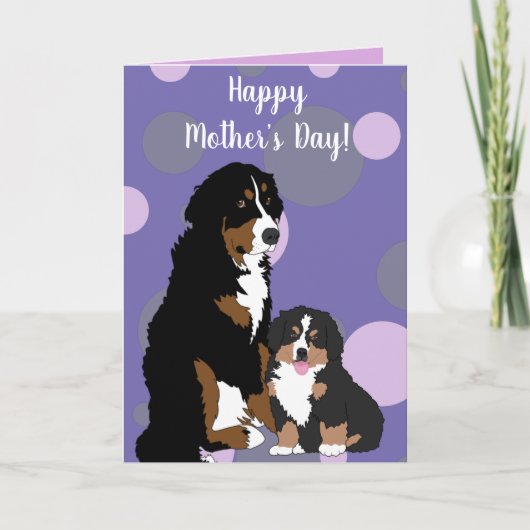 Bernese Mountain Dog Karte (Vorderseite)